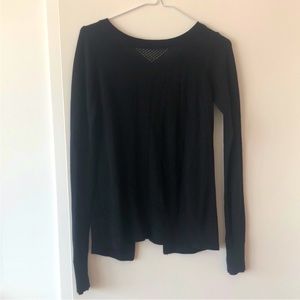 Lululemon Black Cross Back Button Closure Sweater, S